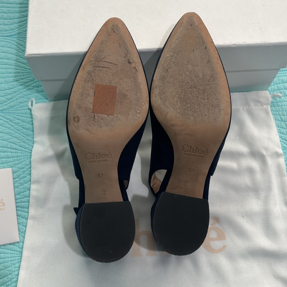 Chloe Laurena Scallop Slingback Pumps - Picture 11 of 15